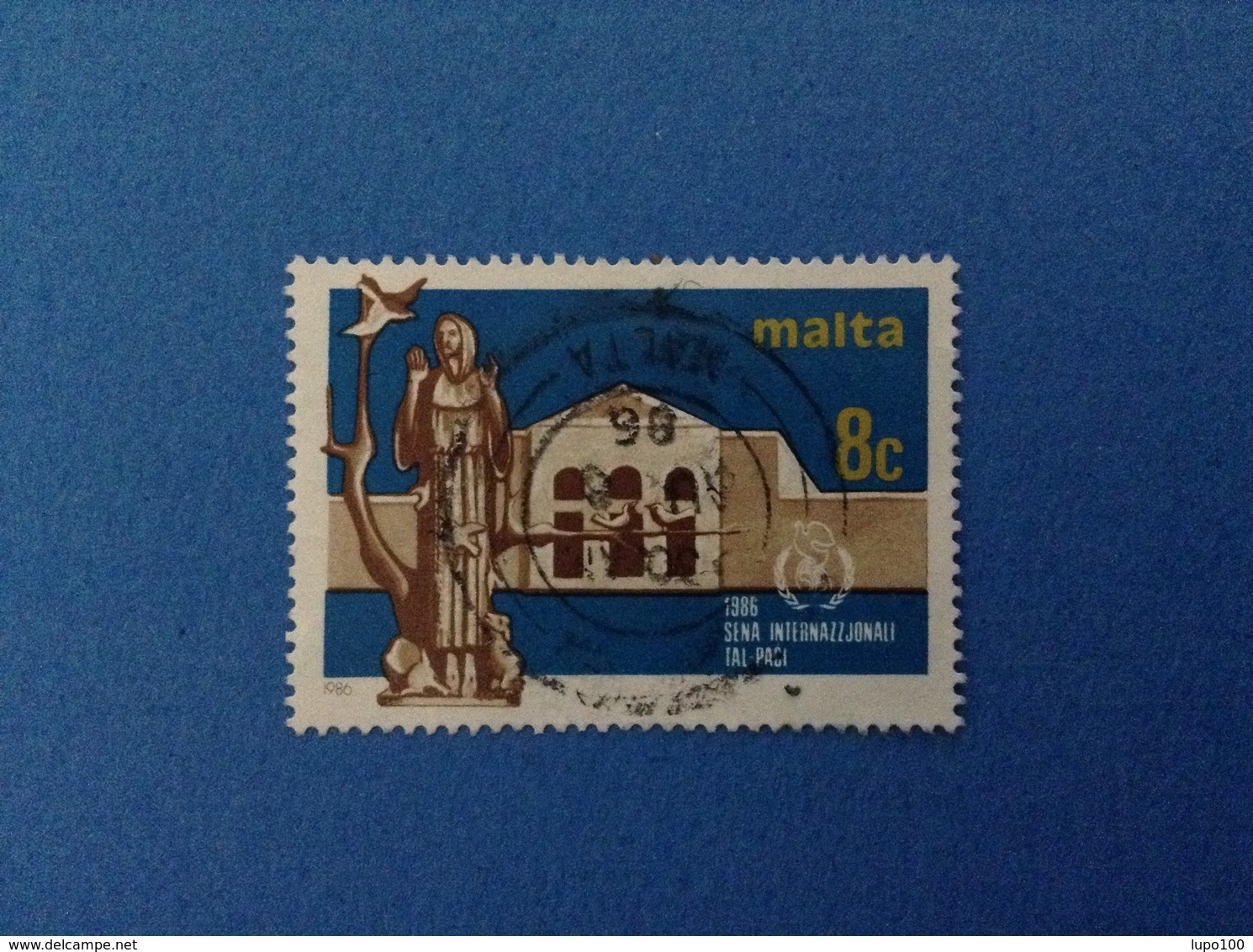 1986 MALTA FRANCOBOLLO USATO STAMP USED - 8 C - Malta