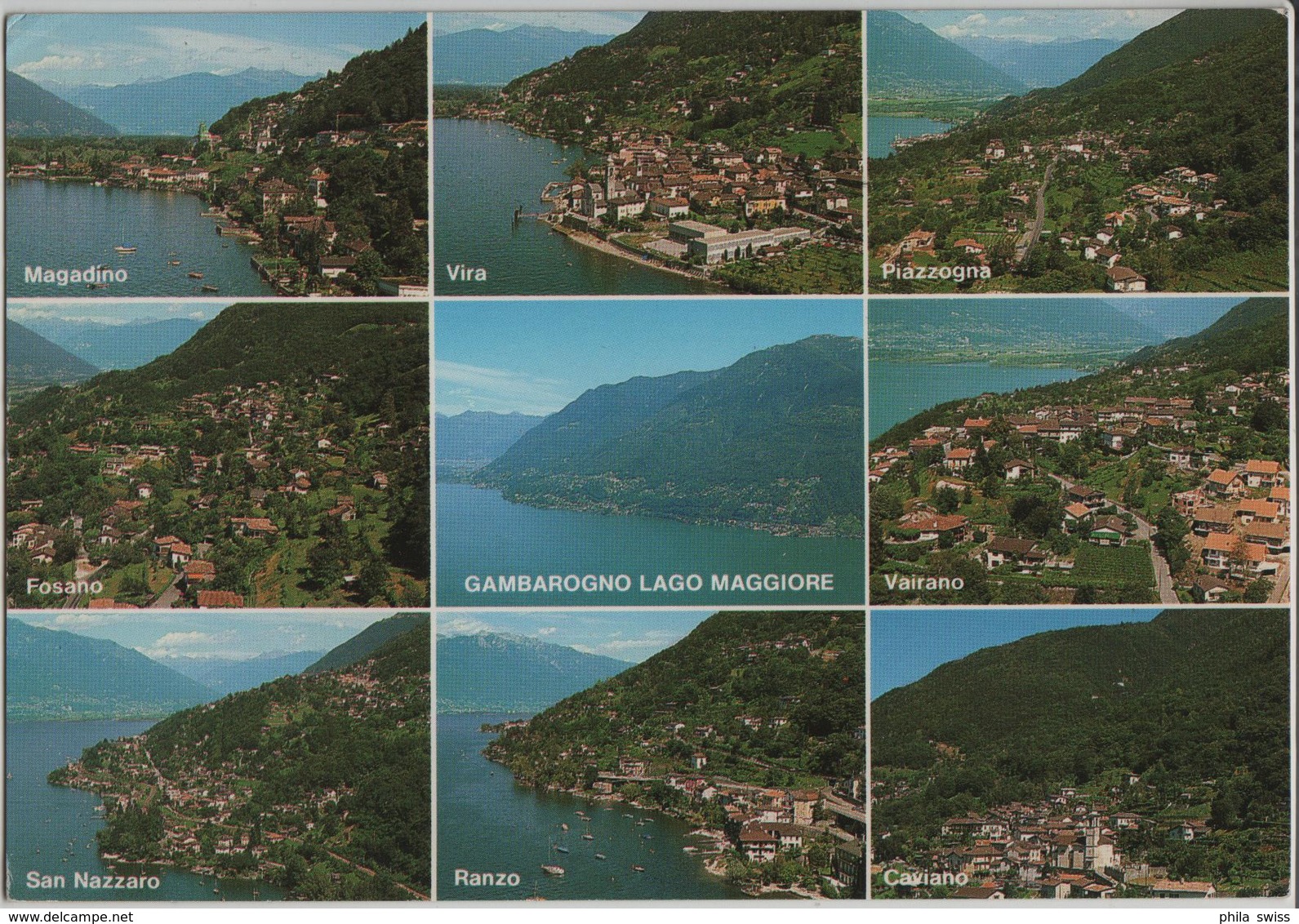 Gambarogno Lago Maggiore - Magadino, Vira, Piazzogna,Fosano, Vairano, San Nazzaro, Ranzo, Caviano - Magadino