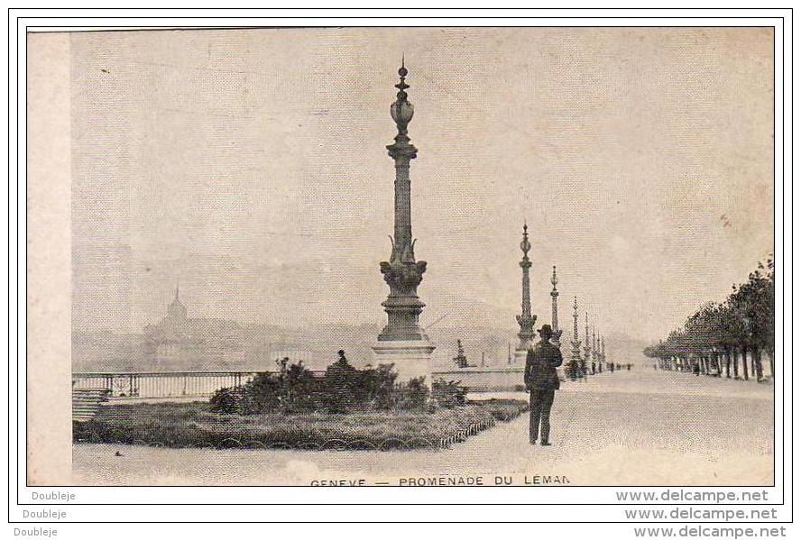 SUISSE GE GENÈVE Promenade Du Léman .. 5 Pub Chocolat De La Havane Au Dos ) - Genève