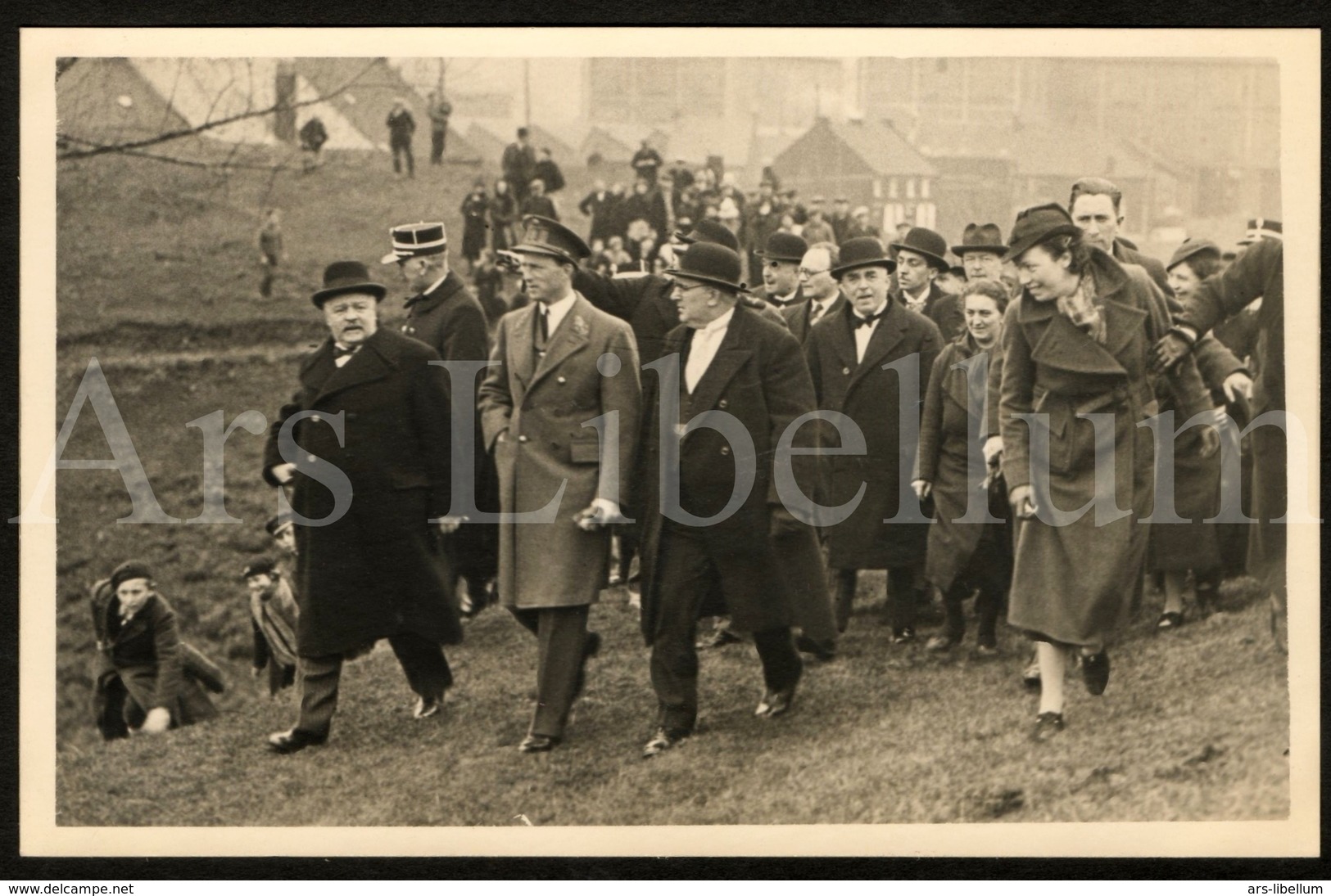 Postcard / ROYALTY / Belgique / België / Roi Leopold III / Koning Leopold III / Borinage / Monsville / Quaregnon / 1937 - Quaregnon