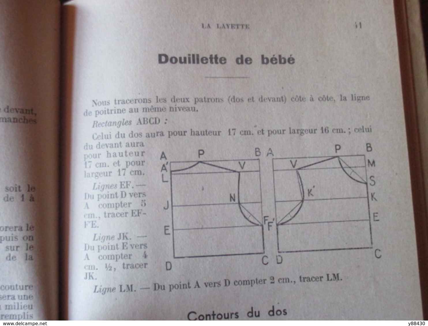 METHODE DE COUPE ET D'ASSEMBLAGE de vêtements - livre de 1948 - par Melle C. CHAPUT - 154 pages - 25 photos