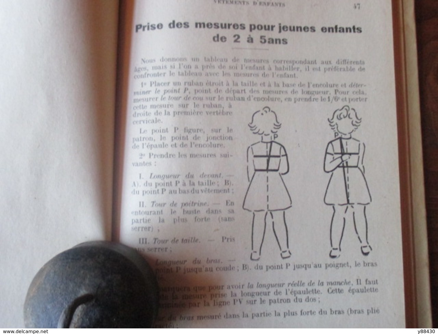 METHODE DE COUPE ET D'ASSEMBLAGE de vêtements - livre de 1948 - par Melle C. CHAPUT - 154 pages - 25 photos