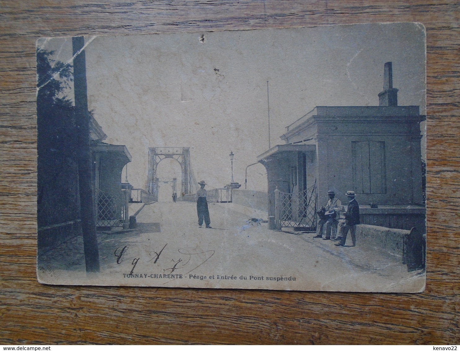 Carte Assez Rare , Tonnay-charente , Péage Et Entrée Du Pont Suspendu "" Carte Animée "" - Autres & Non Classés