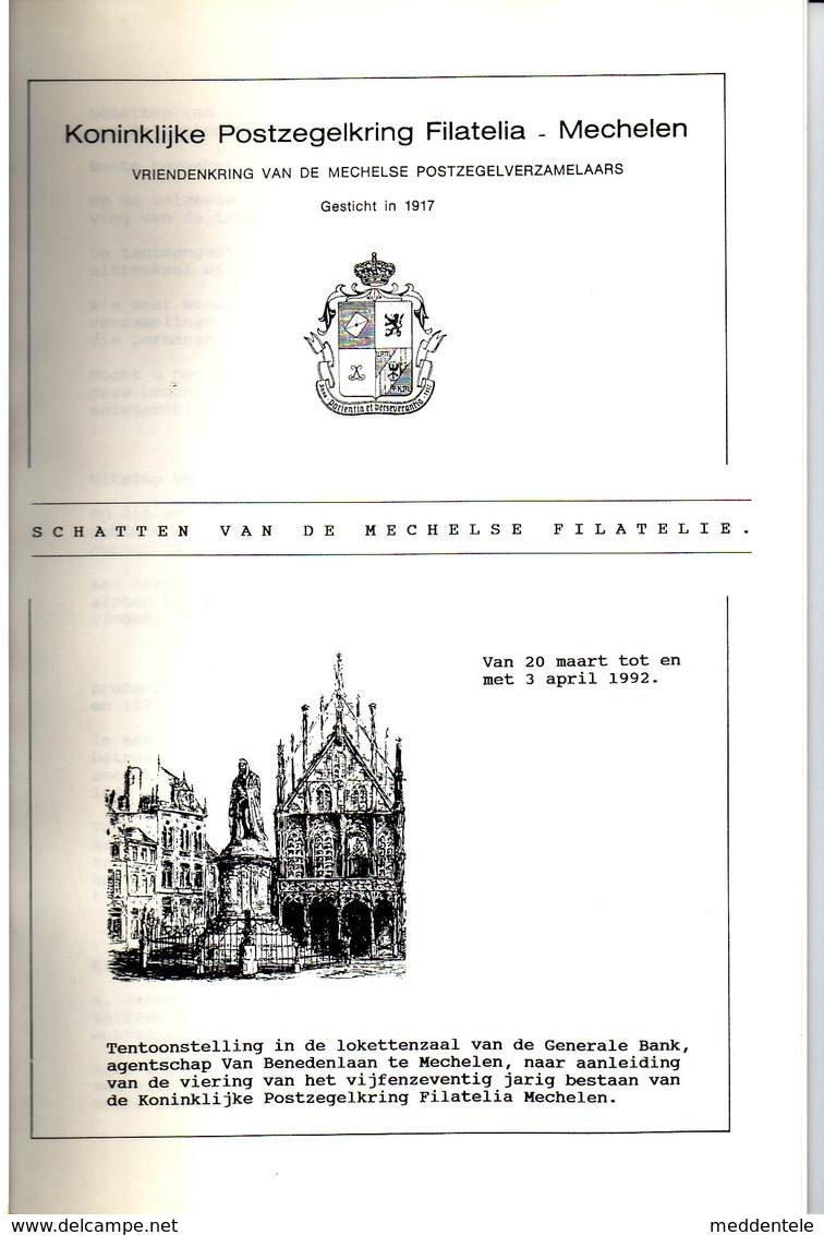 Mechelen Schaten Van De Mechelse Filatelie Et Bulletin - Philately And Postal History