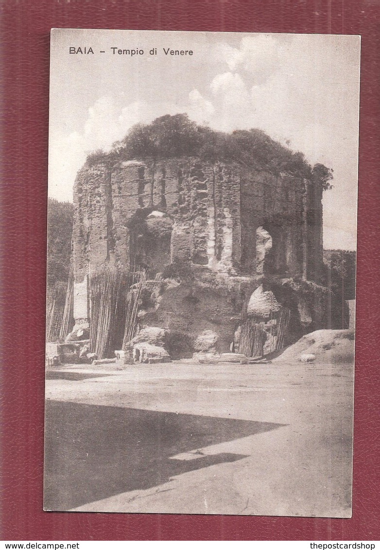 ITALIE - BAIA - IL TEMPLO DI VENERE E CASTELLO FORMATO PICCOLO NON VIAGGIATA - Altri & Non Classificati