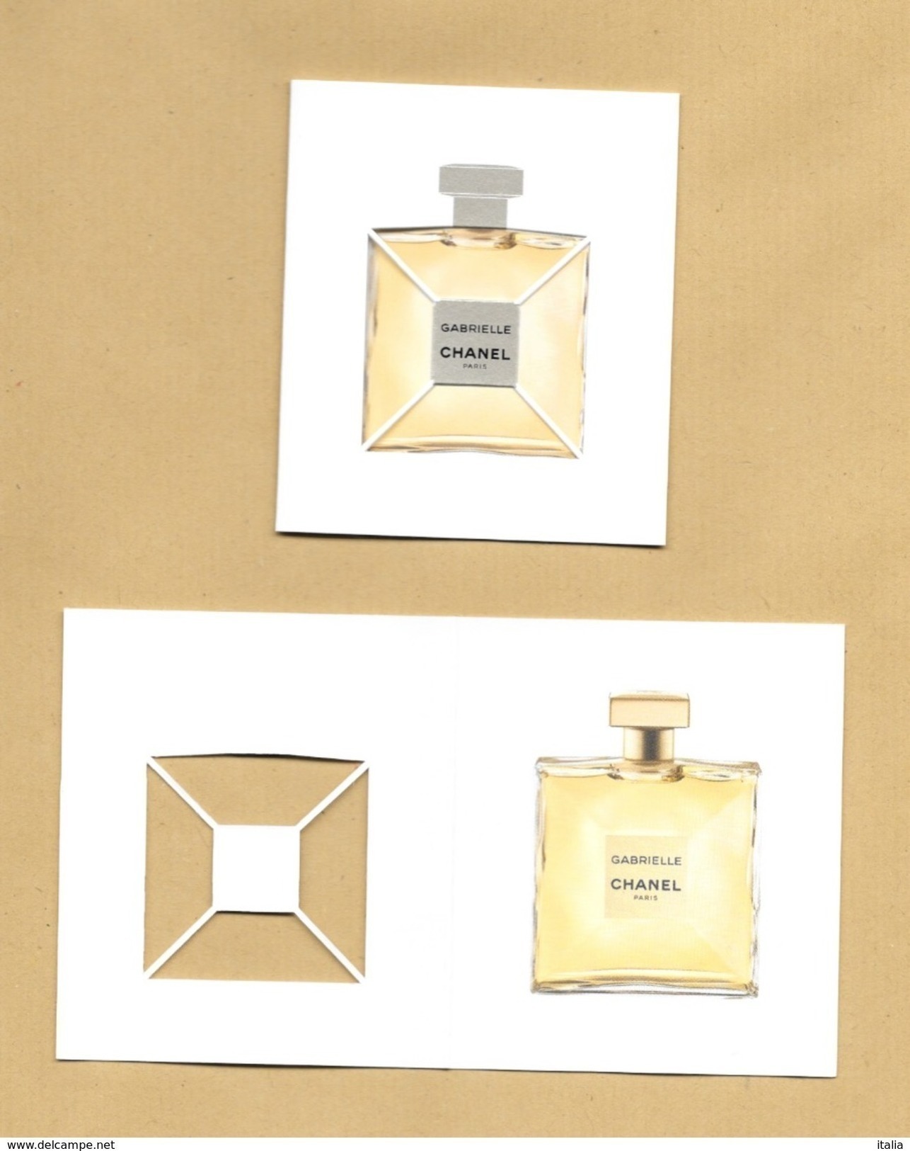 Carte Parfumée à Volet Perfume Card GABRIELLE * CHANEL * Fermé / Ouvert - Modernes (à Partir De 1961)