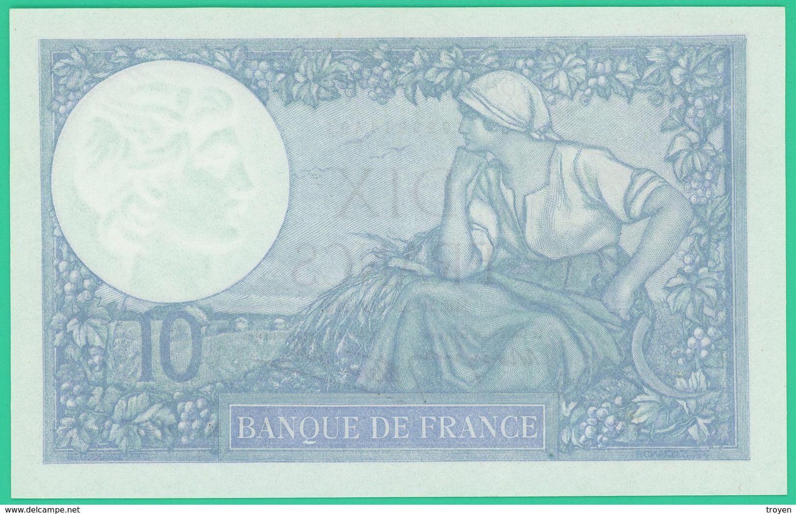 10 Francs - France -  Minerve - N° M.79997 491 / ME.21=11=1940.ME.  - Neuf - - 10 F 1916-1942 ''Minerve''