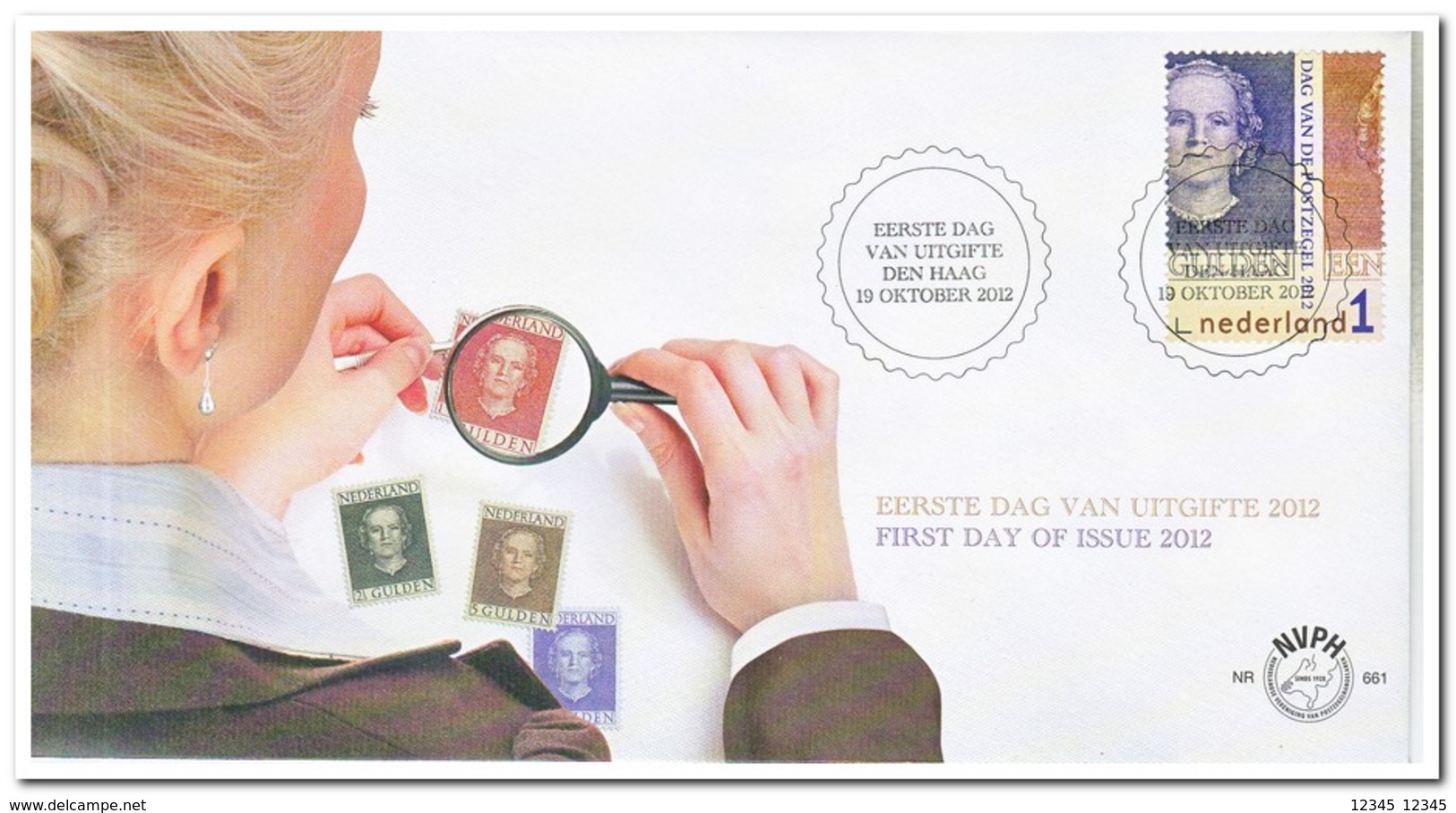 Nederland 2012, FDC 661, Day Of The Stamp - FDC