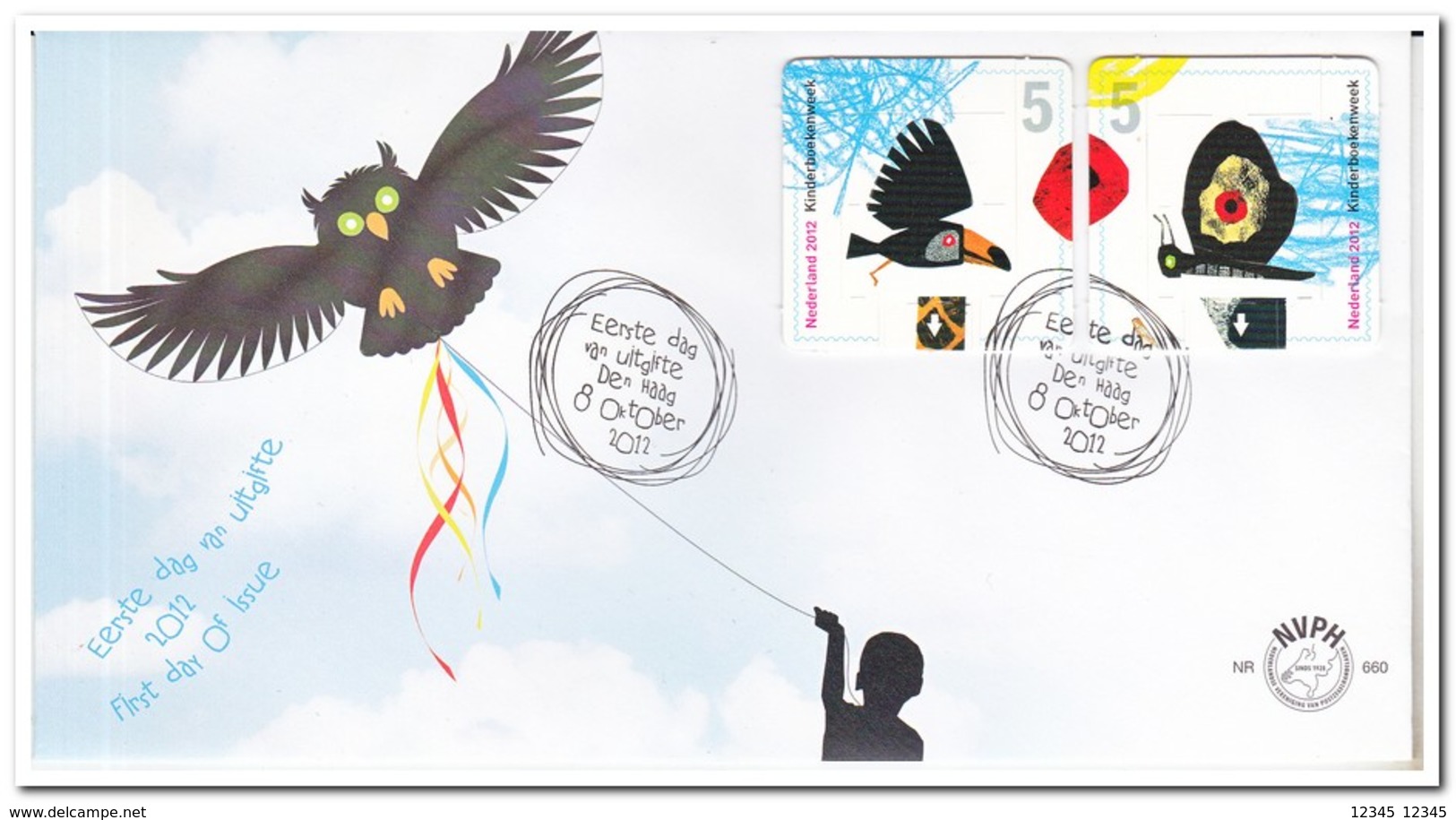 Nederland 2012, FDC 660, Children's Book Week - FDC