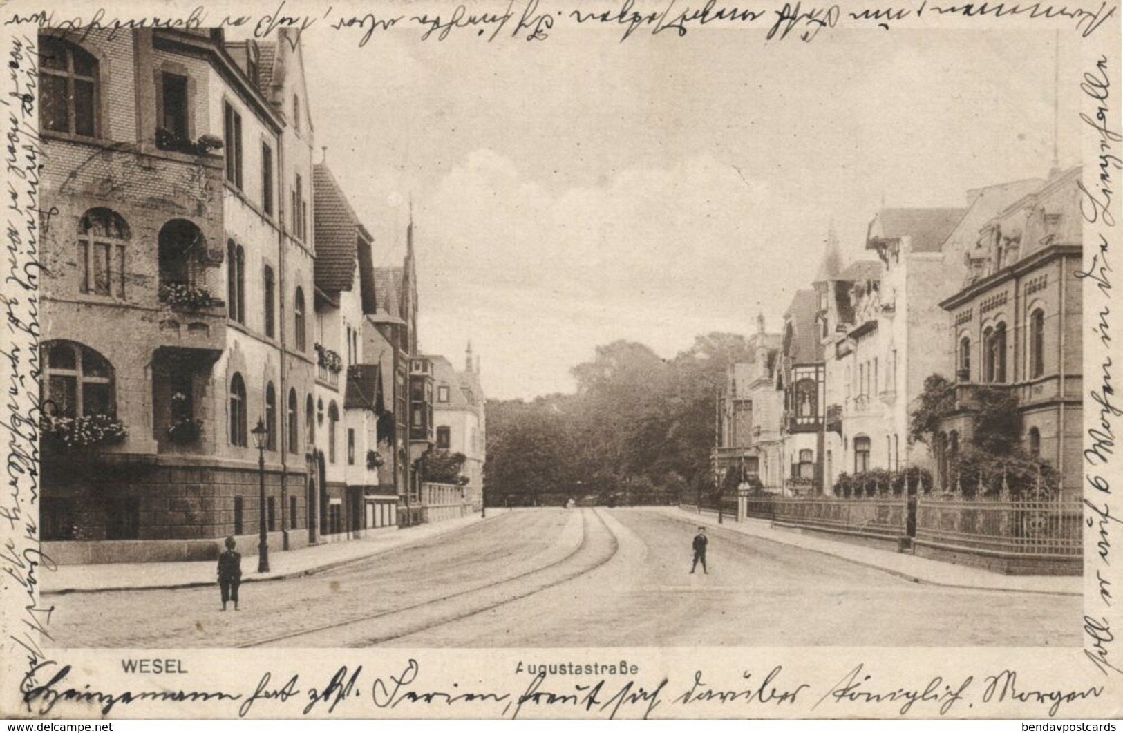 WESEL, Augustastrasse (1925) AK - Wesel