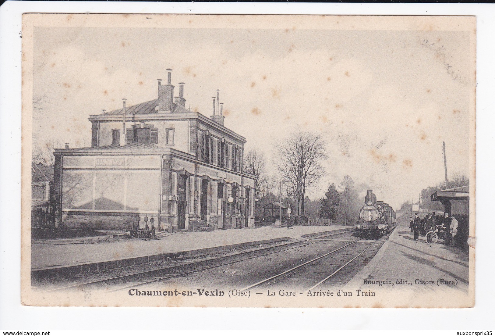 CHAUMONT EN VEXIN - LA GARE - ARRIVEE D'UN TRAIN - 60 - Chaumont En Vexin