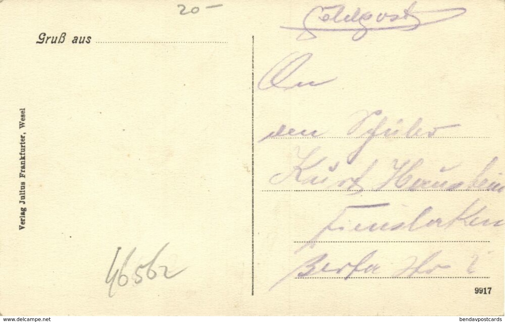 FRIEDRICHSFELD Bei Wesel, Gefangenen-Lager, Kriegsgefangener Turko (1915) AK - Wesel