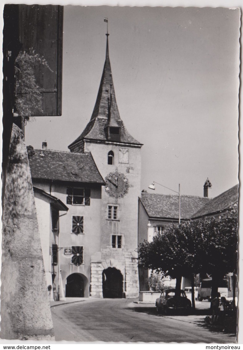 Suisse :Le  LANDERON  Ne ,  Poche -  église - Le Landeron