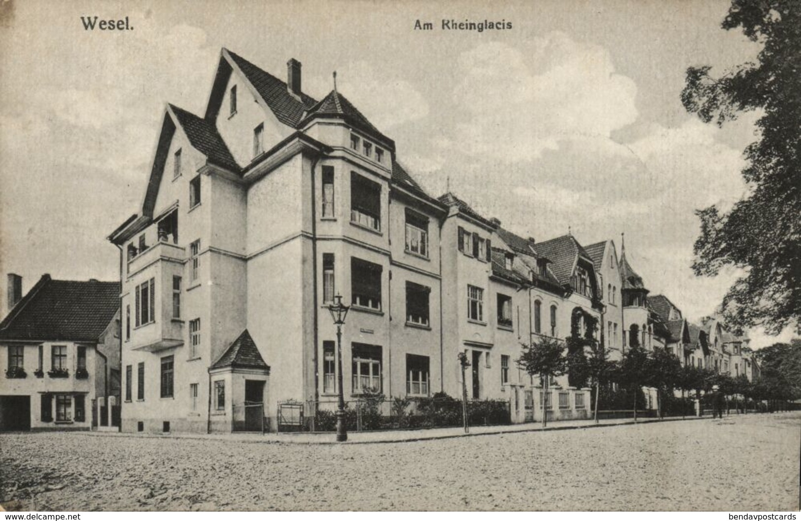 WESEL, Am Rheinglacis (1921) AK - Wesel