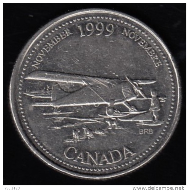 CANADA - 1999 'November' Circulating 25&cent; Coin - Canada