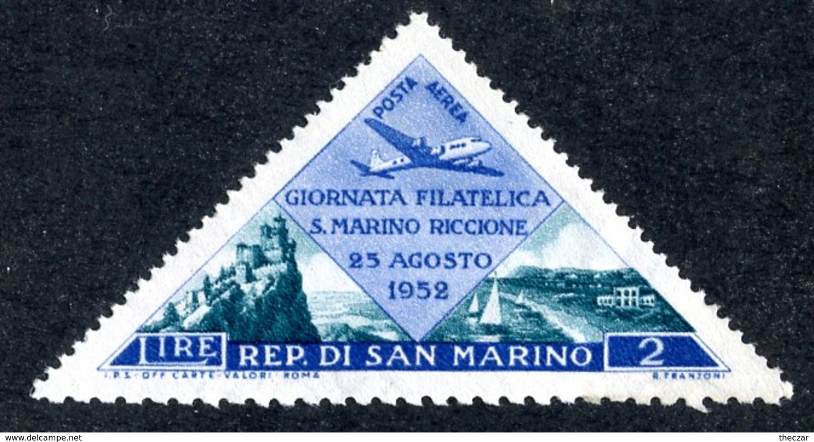 W-6971 San Marino 1952 Scott #C83** Offers Accepte11 - Airmail