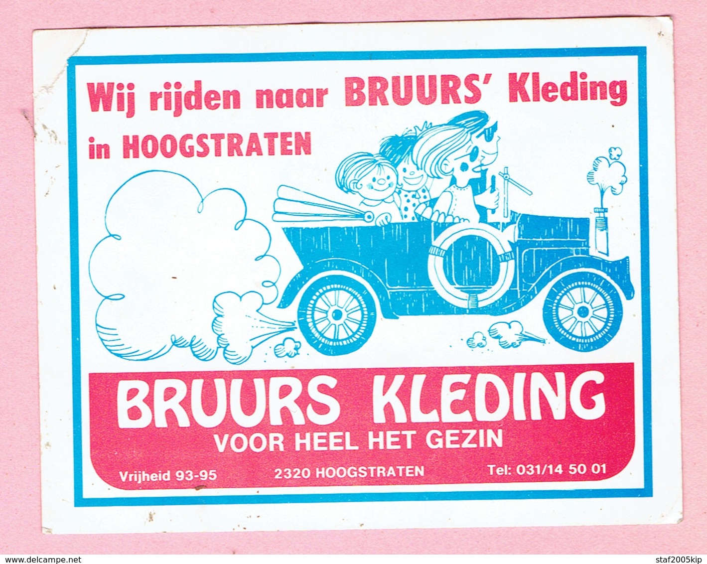 Sticker - BRUURS KLEDING - Vrijheid Hoogstraten - Autocollants