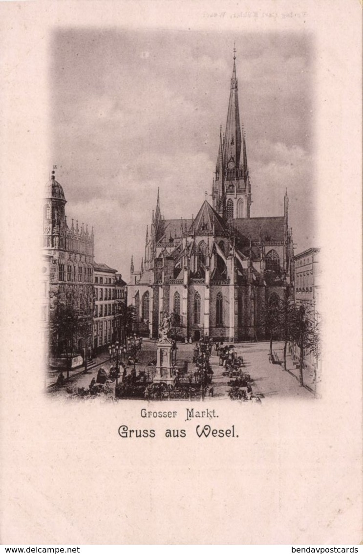 WESEL, Grosser Markt (1899) Carl Kühler AK - Wesel