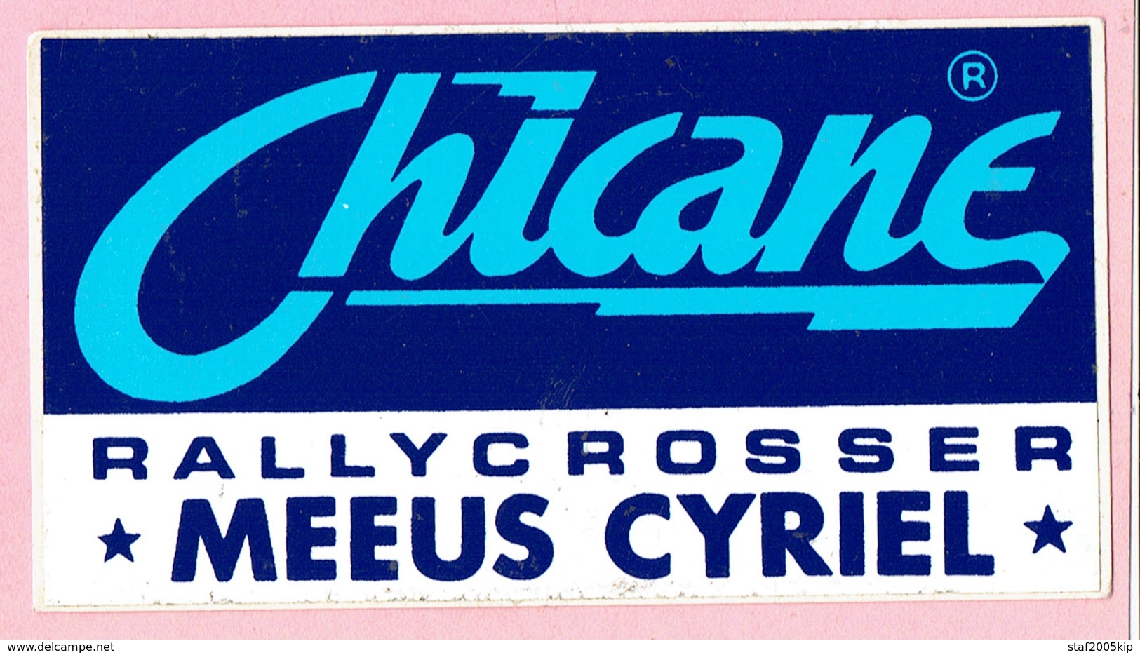 Sticker - Chicane - Rallycrosser - MEEUS CYRIEL - Stickers