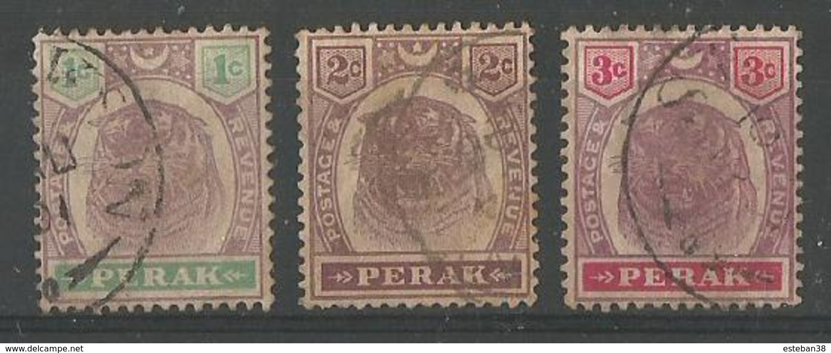 Tigre (timbres Diverses) - Perak