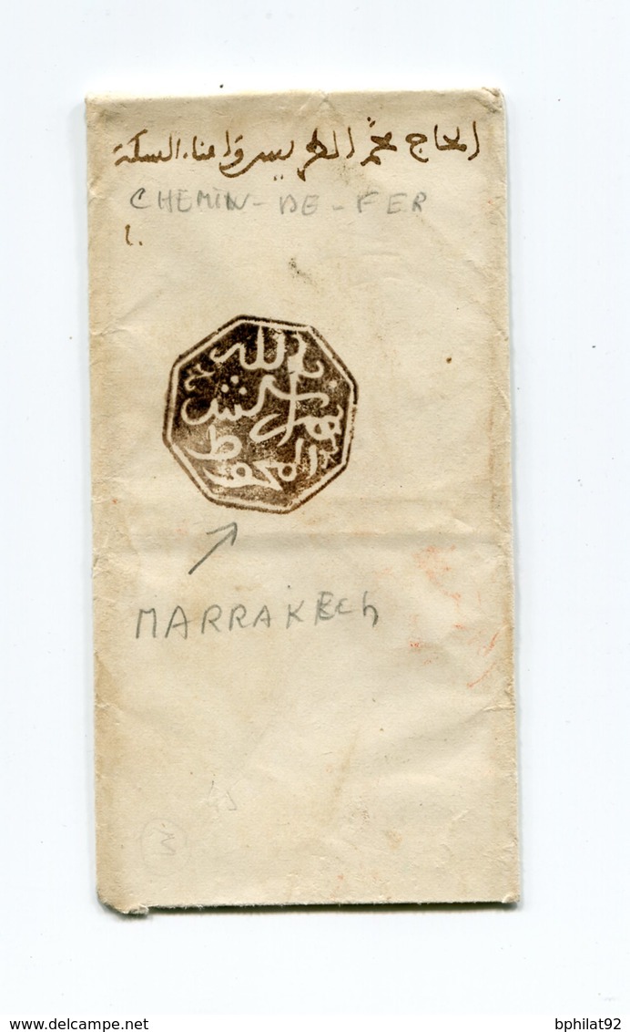 !!! PRIX FIXE : MAROC, MAGHZEN DE MARRAKECH SUR LETTRE - Covers & Documents