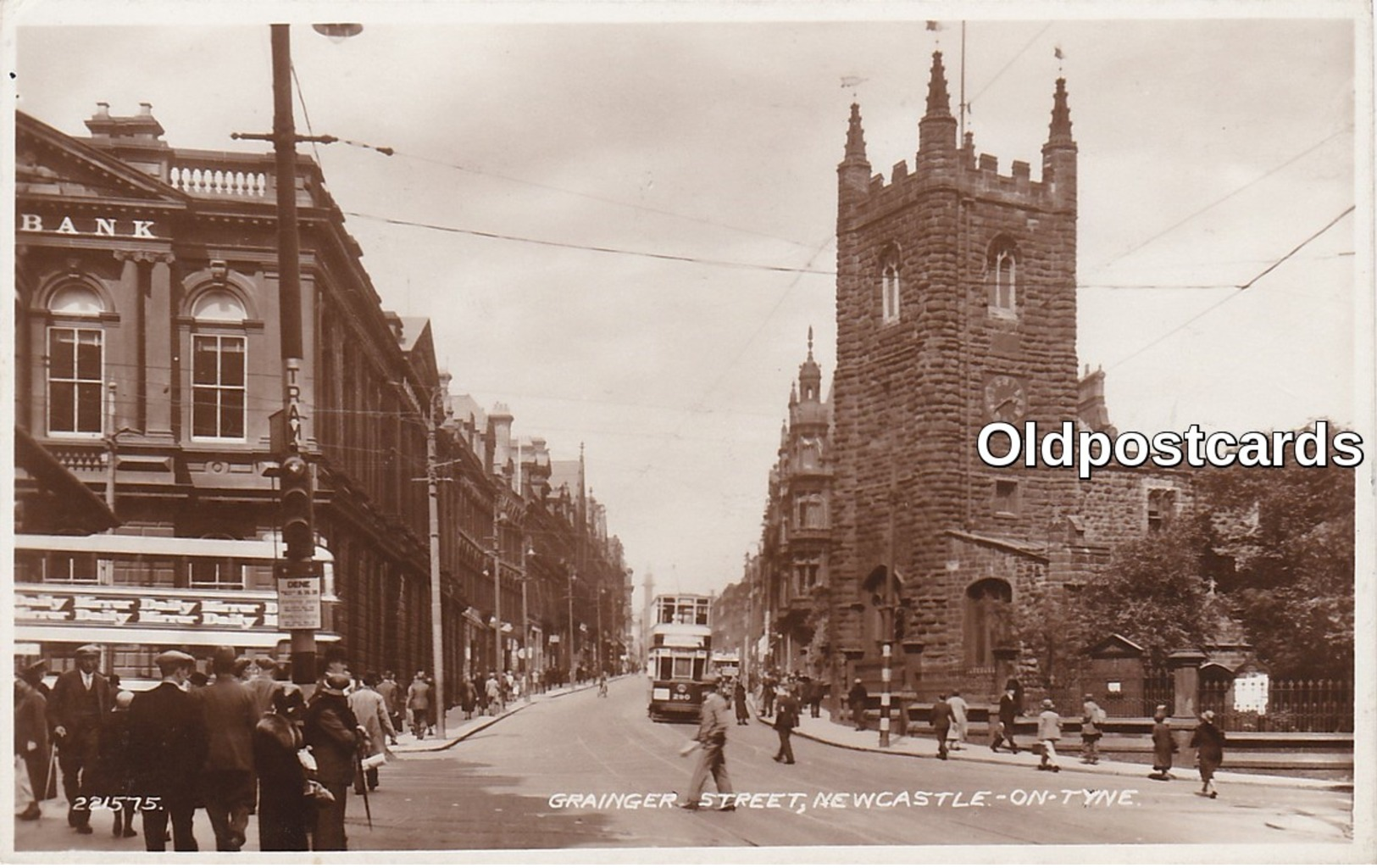 Real Photo Postcard; Grainger Street. Newcastle On Tyne. Northumberland - Newcastle-upon-Tyne