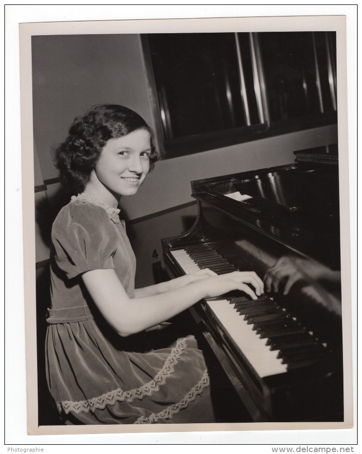 Pianiste Prodige Sylvia Zaremba New York Philarmonic Symphony Photo CBS 1944 - Famous People