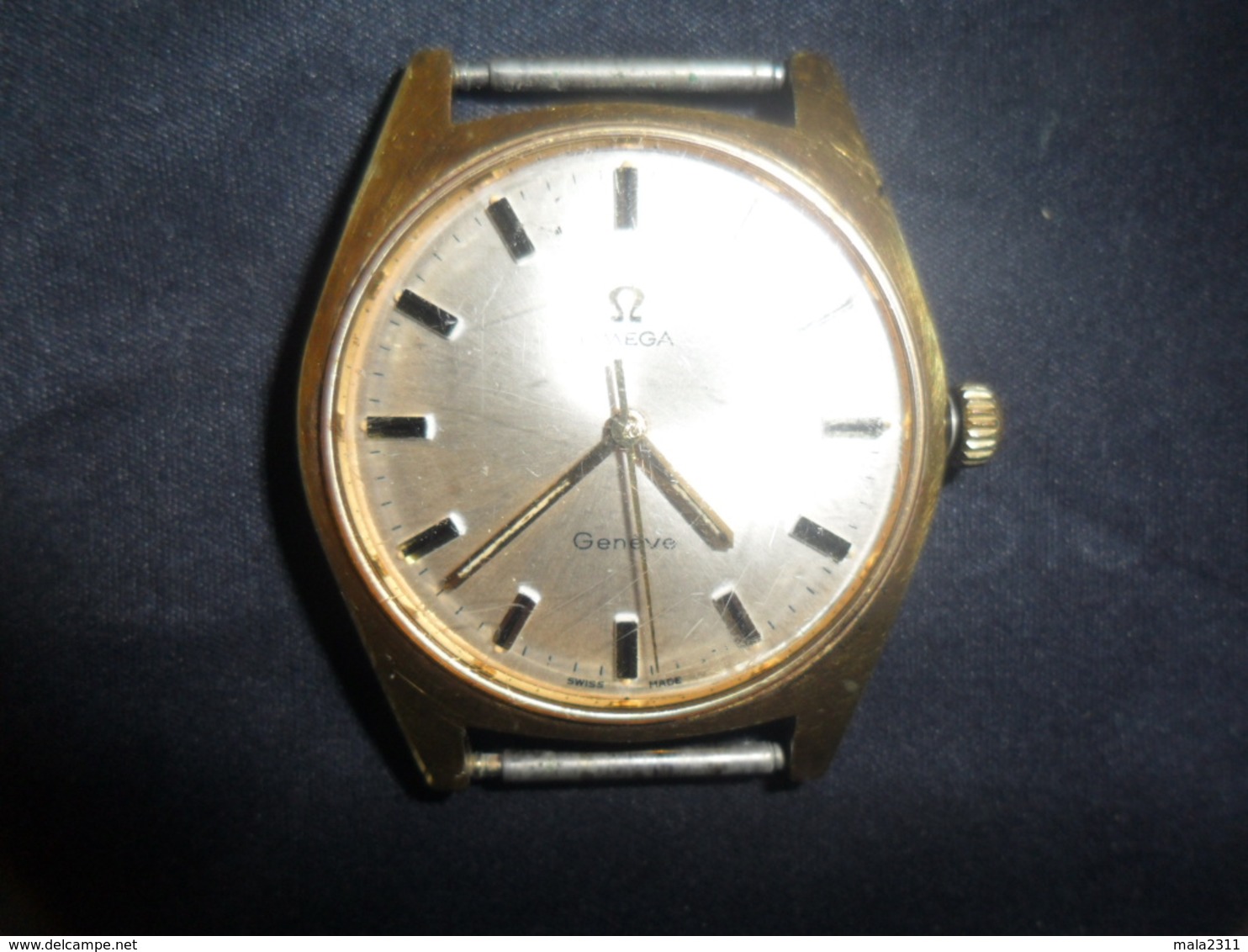 ANCIENNE  MONTRE  OMEGA  MODELE GENEVE  /  PL.  OR   / HOMME /  A REVISER - Montres Anciennes