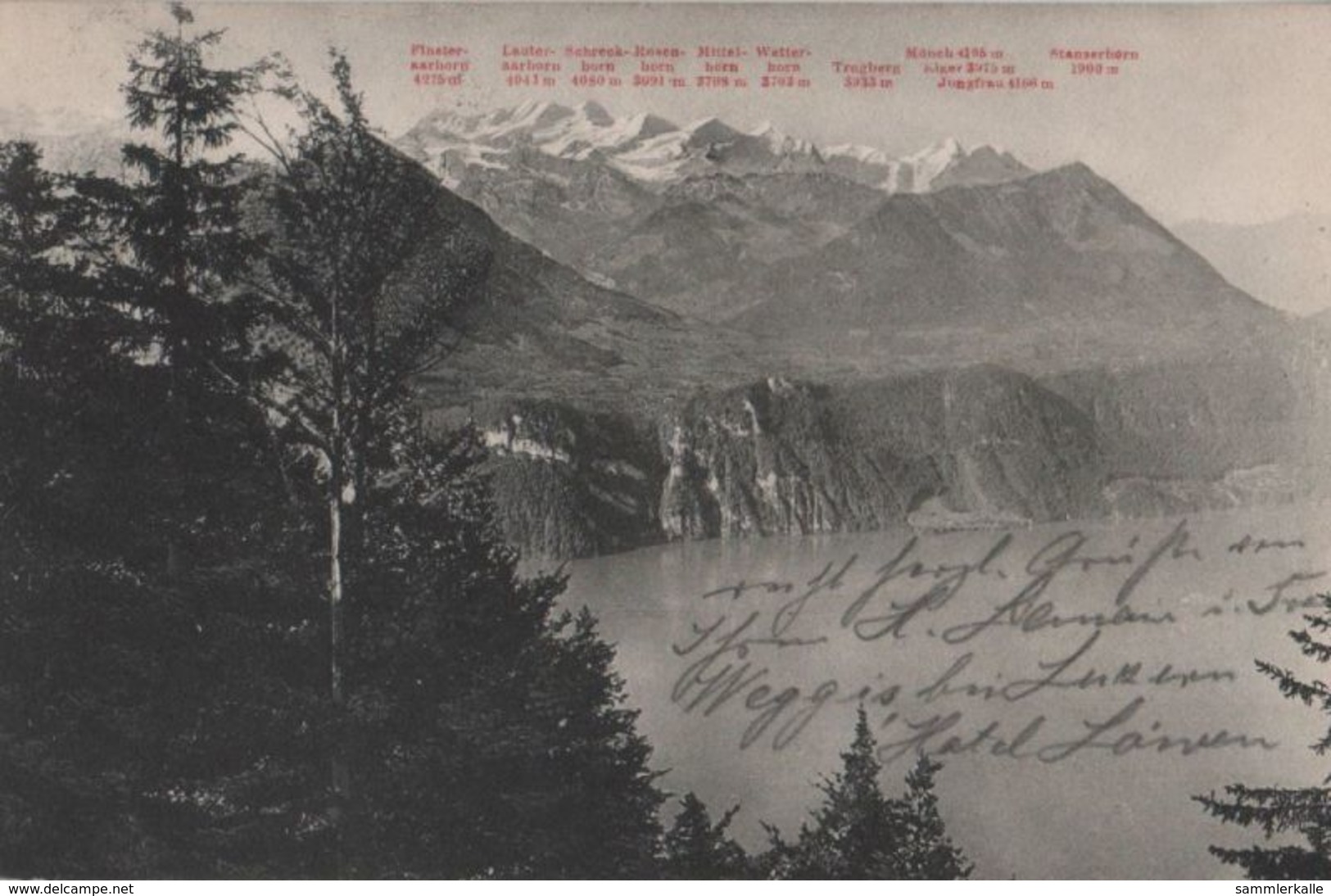 Schweiz - Rigi - Blick Vom Felsentor Zu Berner Bochalpen - 1927 - Altri & Non Classificati