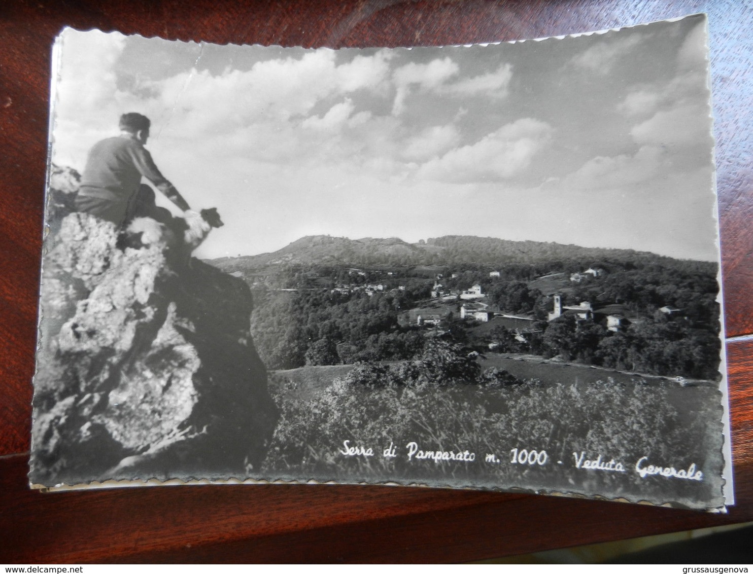 17747) CUNEO SERRA DI PAMPARATO VEDUTA GENERALE VIAGGIATA 1958 TIMBRO ALBERGO BRACCIO DI FERRO - Cuneo