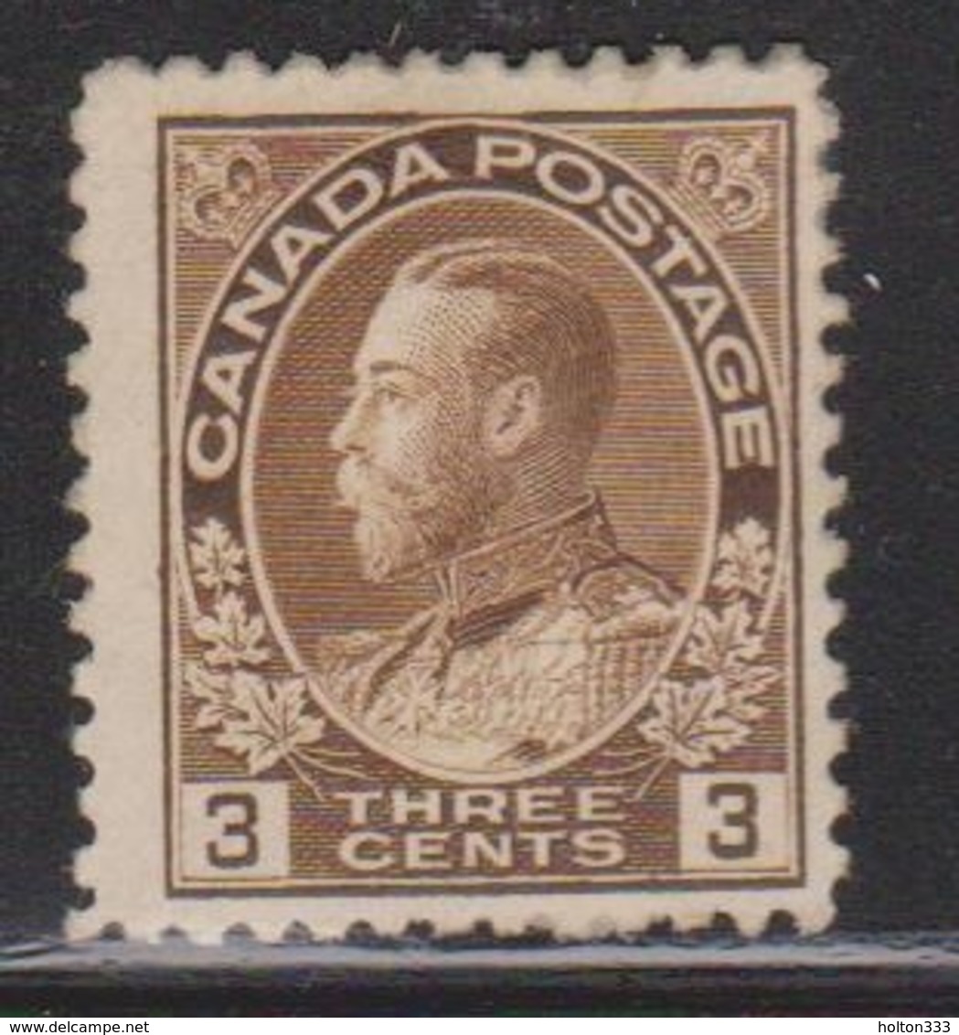 CANADA Scott # 108 MNG - KGV Admiral Issue - NO GUM - Oblitérés