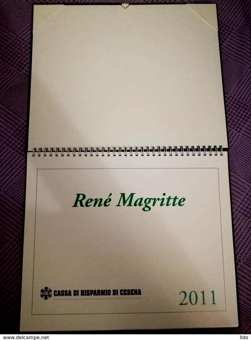 RENÉ MAGRITTE merveilleux calendrier italien 2011 avec 12 affiches