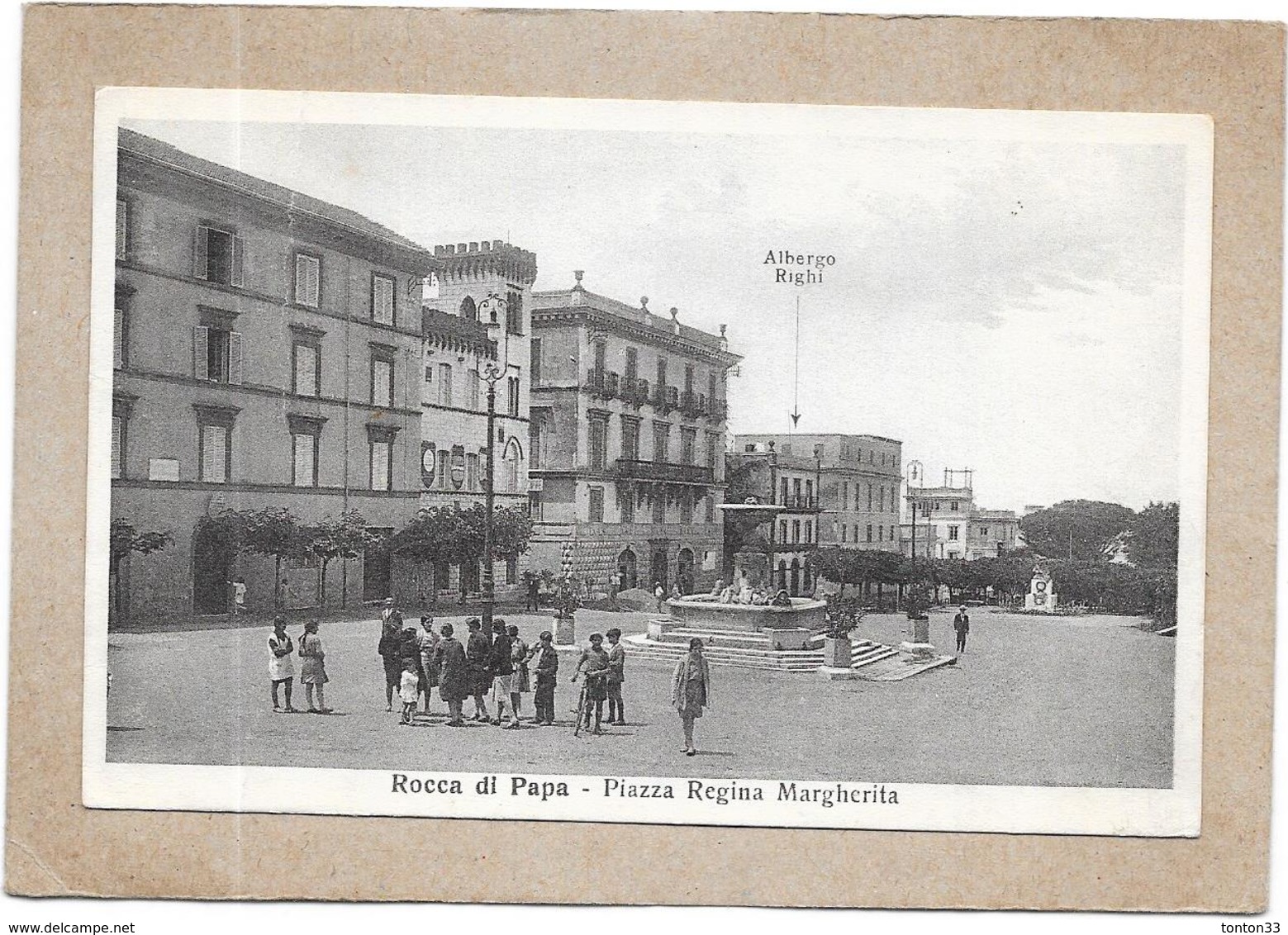 ROCCA DI PAPA - ITALIE - Piazza Regina Margherita - VUE TRES RARE - DELC3 - - Places & Squares