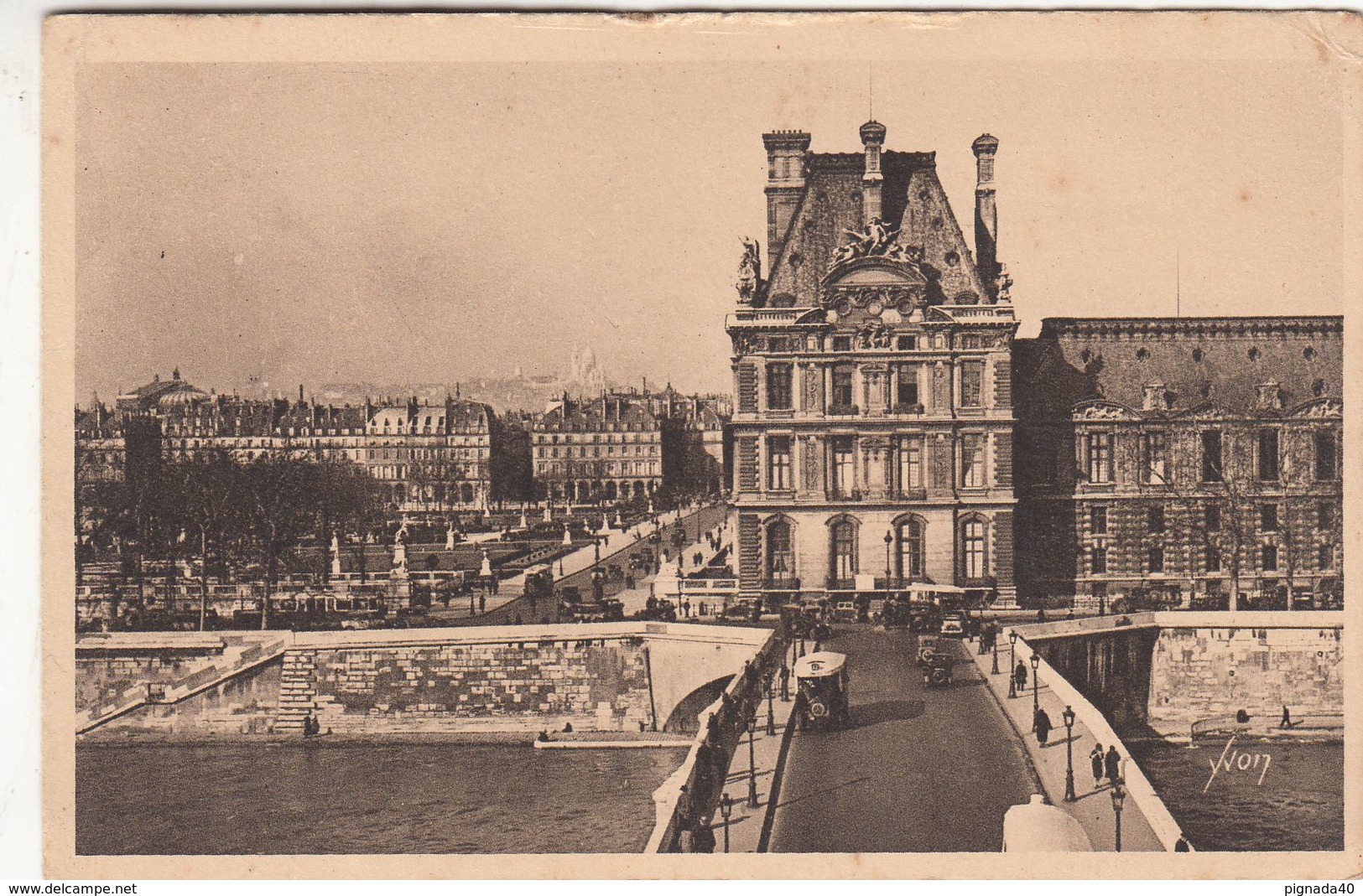 Cp , 75 , PARIS , Le Pont Royal, Le Pavillon De Flore Et Le Jardin Des Tuileries - Other Monuments