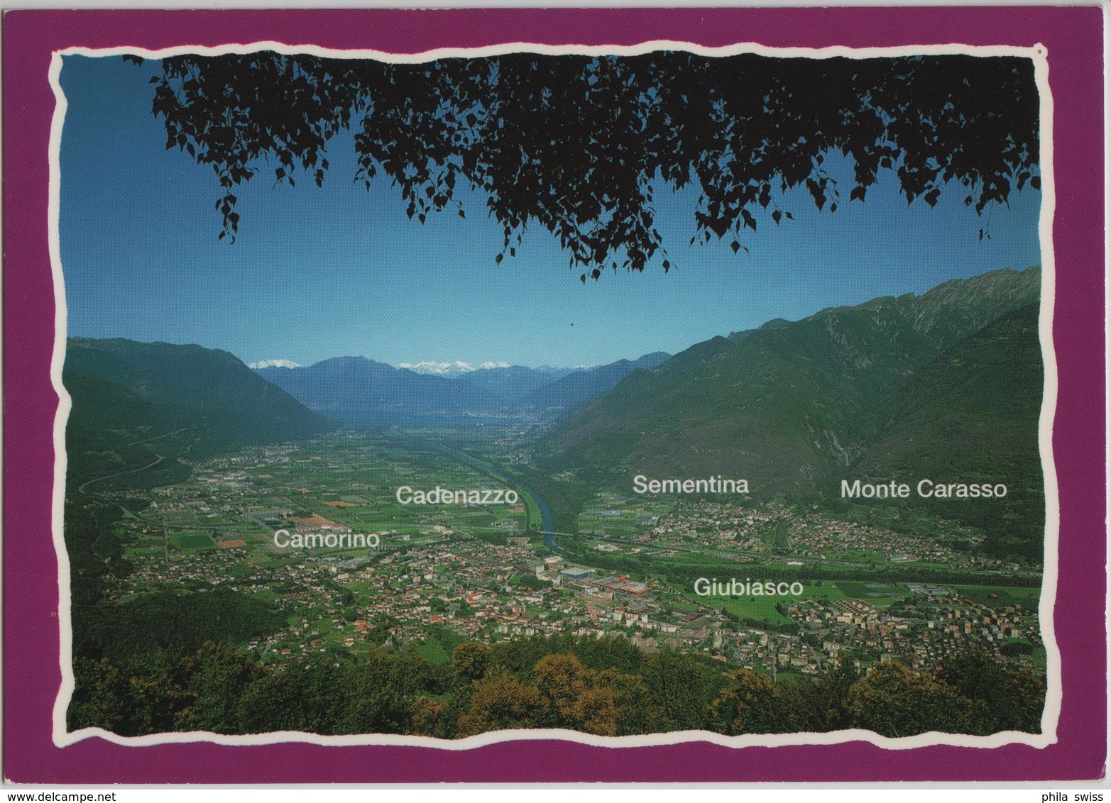 Piano Di Magadino - Vista De Paudo-Cimetta Sopra Giubiasco - Photo: Engelberger - Giubiasco