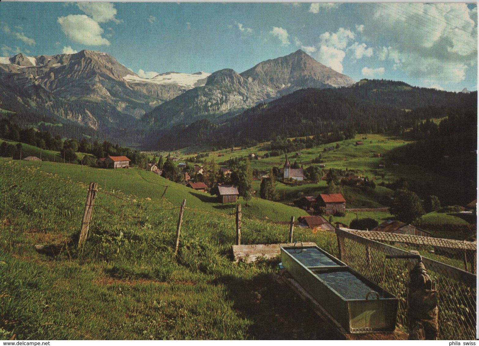 Lauenen, Wildhorn, Spitzhorn, Brunnen - Photo: Gyger - Lauenen