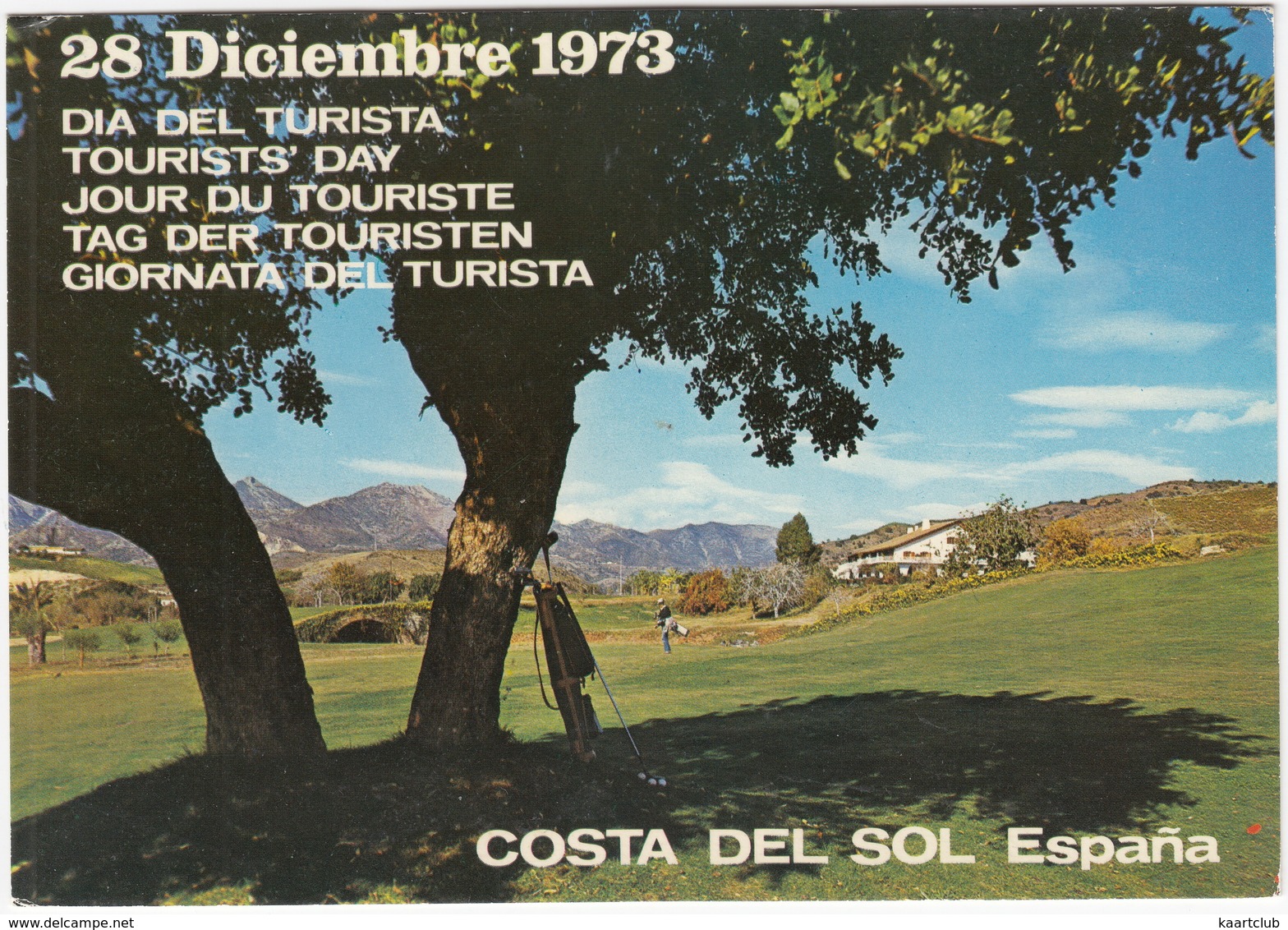 GOLF: CAMPO De GOLF- Costa Del Sol - 28 Diciembre 1973 - Dia Del Turista - (Espana/Spain) - Golf