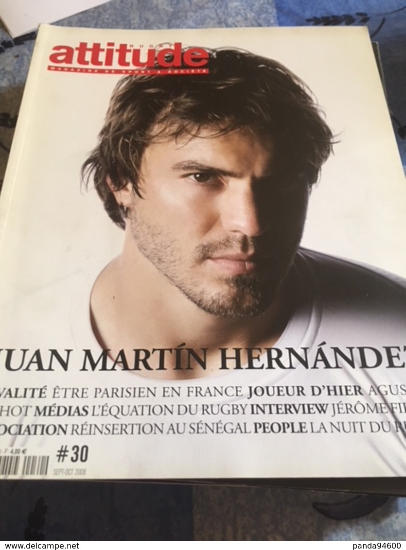 Revue Attitude Rugby N° 30 2008 Juan Martin Hernandez - Sport