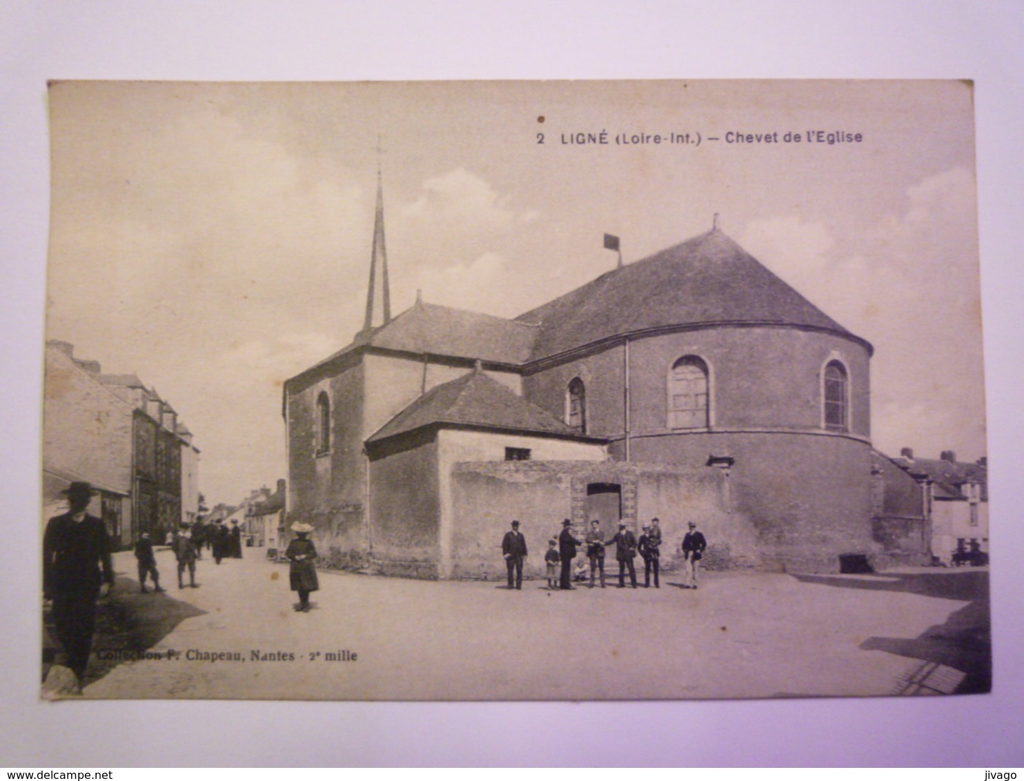 LIGNE  (Loire-Atlantique)  :  Chevet De L'Eglise   1932   - Ligné