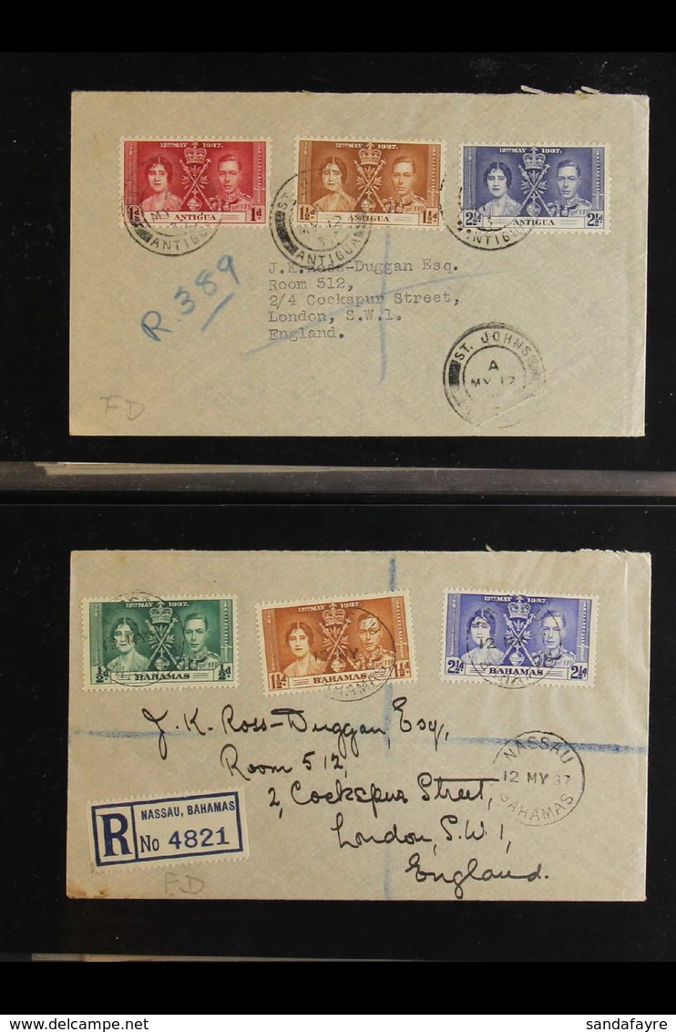 1937 CORONATION FDC's An All Different Collection Of 1937 Coronation Omnibus First Day Covers In An Album, All Bearing C - Sin Clasificación