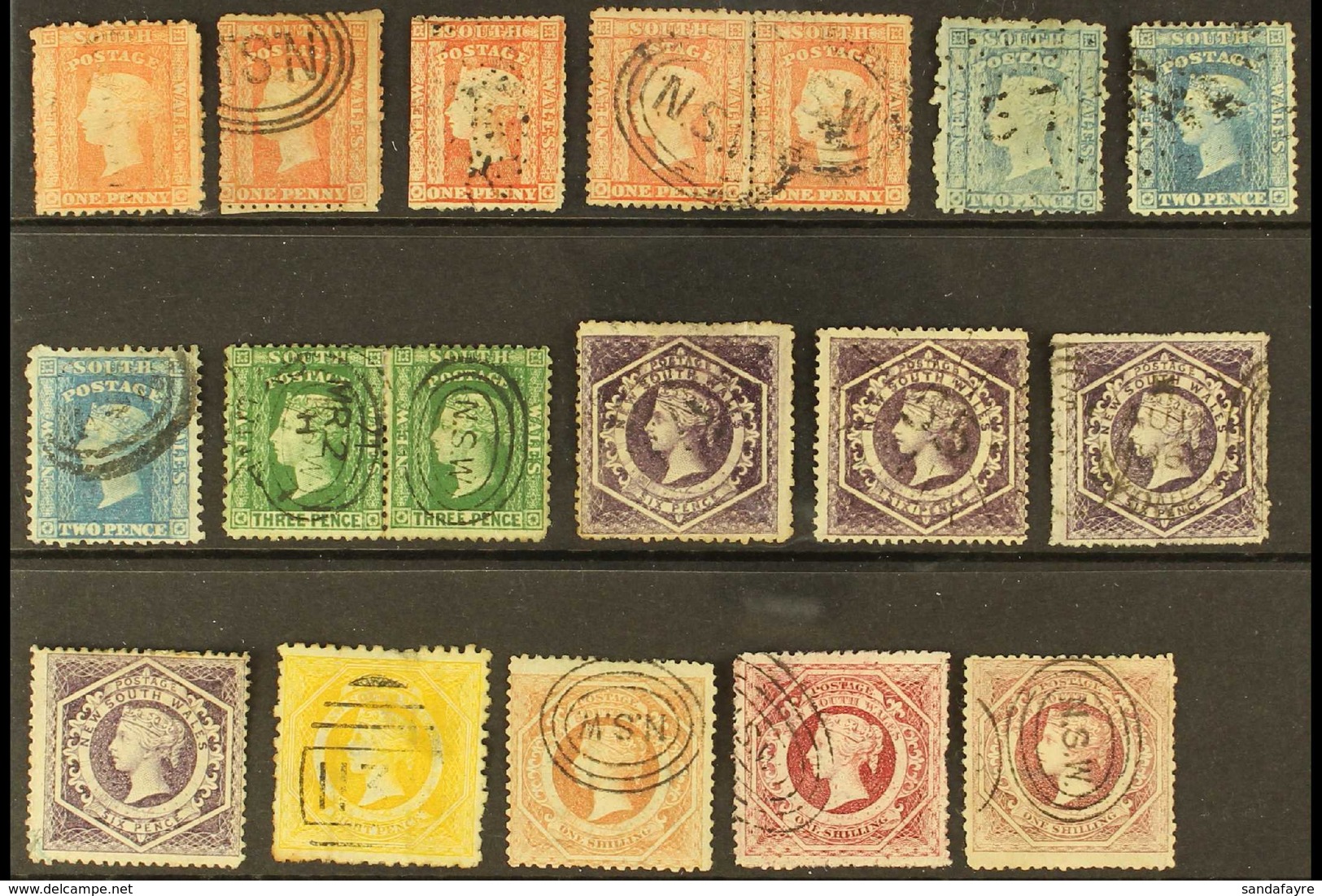 NEW SOUTH WALES USED GROUP From SG 127 To SG 272b, Condition Mixed But Chiefly Fine. Cat £400+ (24 Stamps) For More Imag - Otros & Sin Clasificación