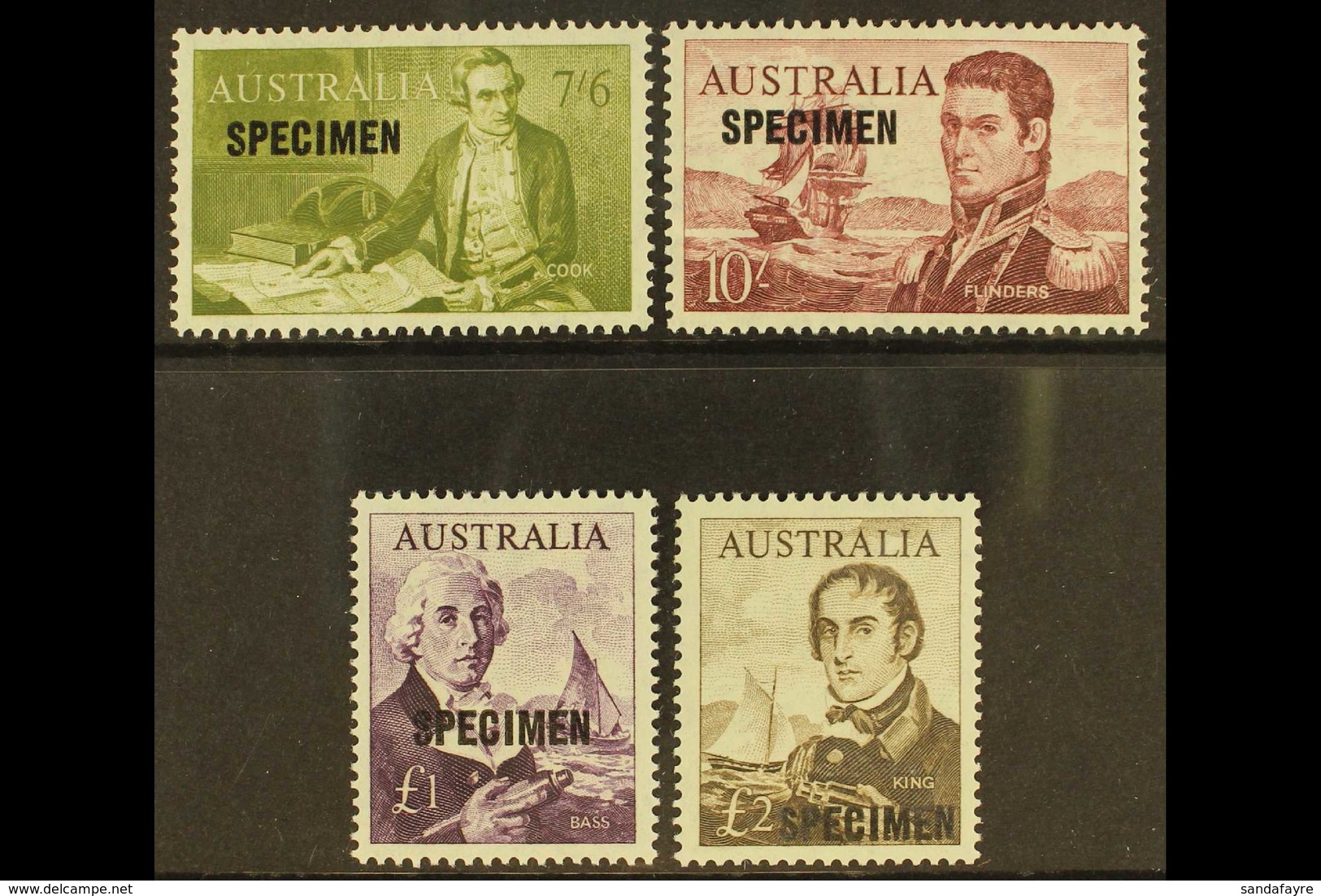 1963-65 "SPECIMENS" Explorer Specimen Overprinted Set, SG 357s/60s, Never Hinged Mint. Superb (4 Stamps) For More Images - Otros & Sin Clasificación