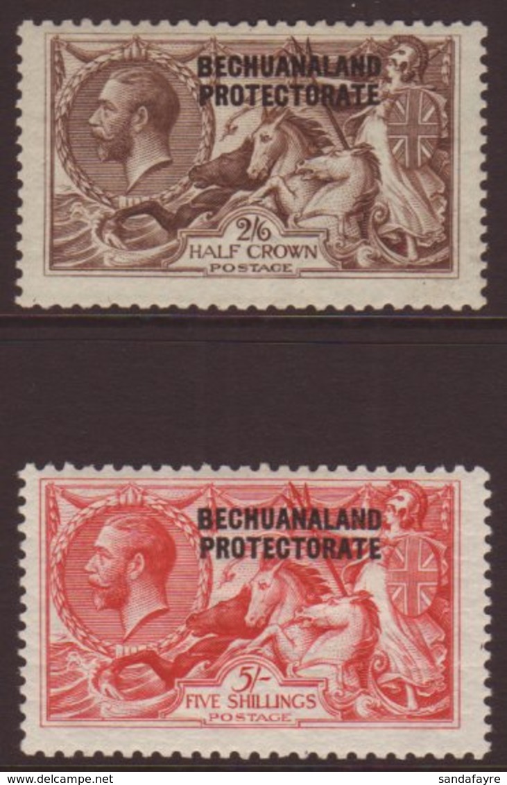 1920-23 2s6d & 5s B.W. Seahorse Set, SG 88/89, Very Fine Mint (2 Stamps) For More Images, Please Visit Http://www.sandaf - Otros & Sin Clasificación