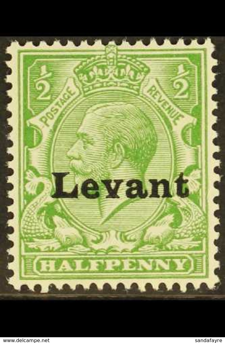 1916 SALONICA ½d Green "Levant" Opt'd, SG S1, Very Fine Mint For More Images, Please Visit Http://www.sandafayre.com/ite - Levante Británica