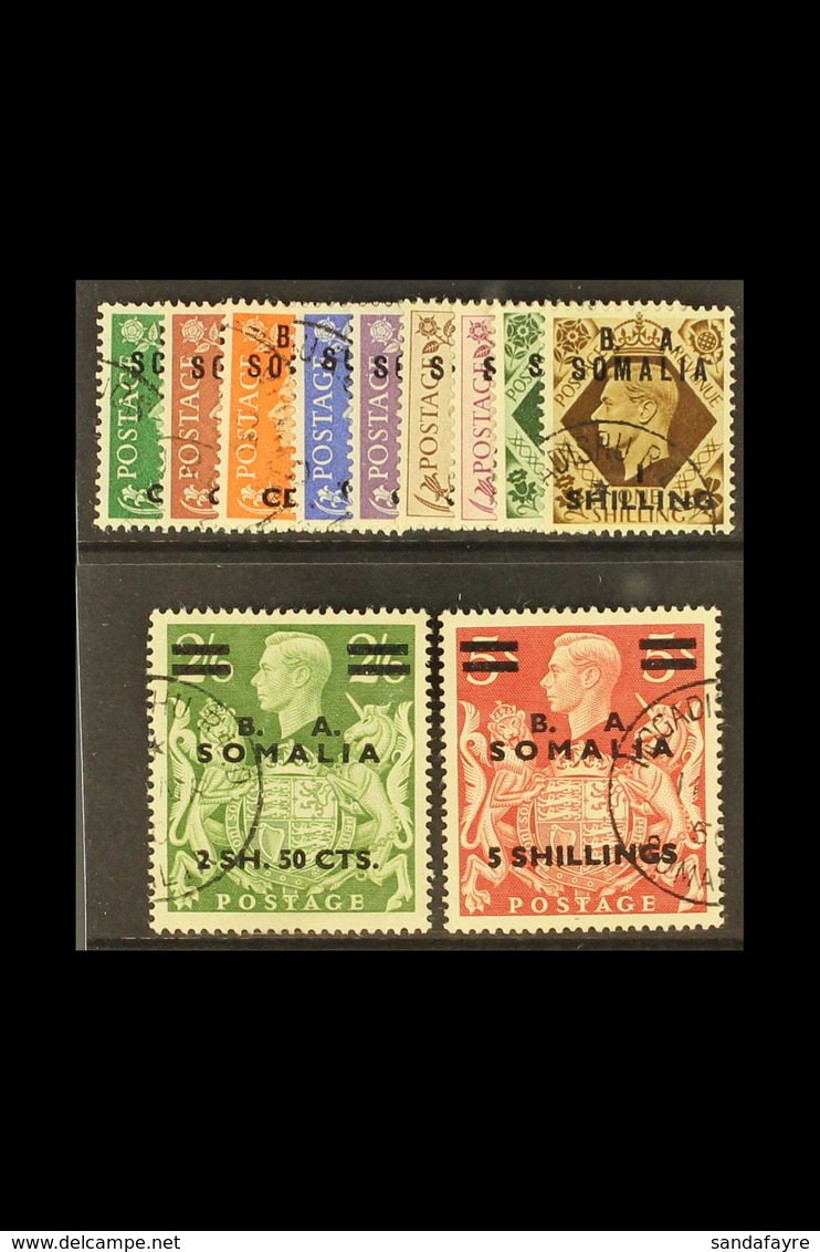 SOMALIA 1950 B.A. Surcharge Set Complete, SG S21/31, Very Fine Used. (11 Stamps) For More Images, Please Visit Http://ww - Africa Oriental Italiana