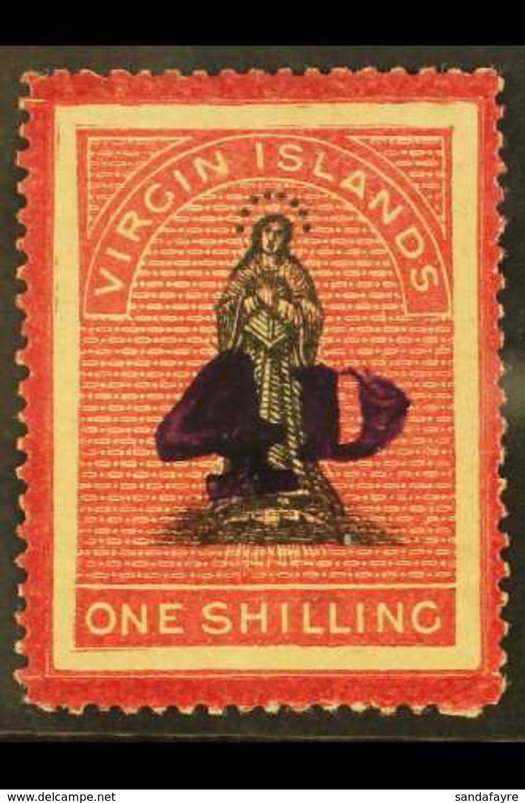 1888 4d On 1s Black & Rose-carmine Toned Paper Surcharge, SG 42, Mint, Fresh Colour. For More Images, Please Visit Http: - British Virgin Islands