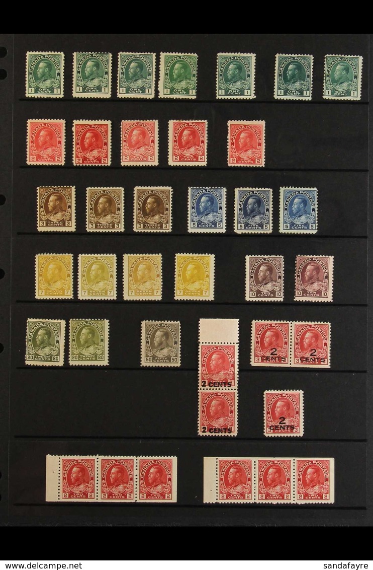 1911-1935 ATTRACTIVE KGV MINT COLLECTION Presented On Stock Pages & Includes A Good Range Of Examples With Shades, Varie - Otros & Sin Clasificación