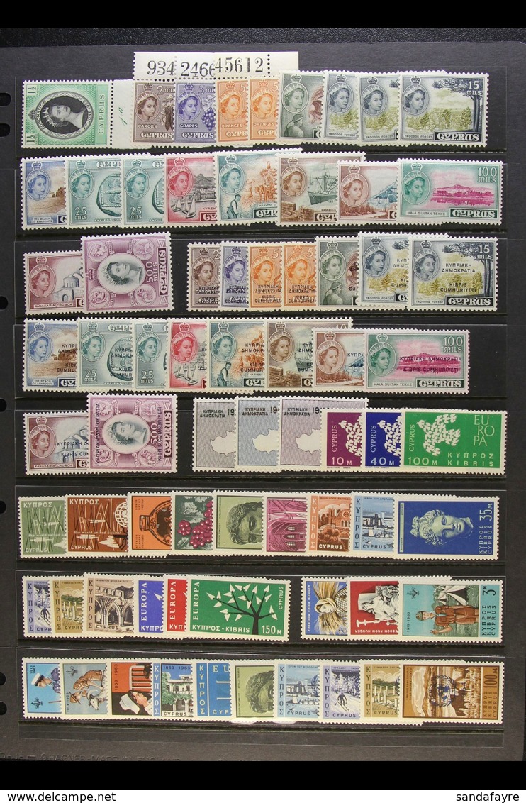 1953 - 1970 MINT COLLECTION Includes The 1955 15m (all 3 Shades SG 177/aa/a), 25m SG 179a, 1960-61 5m, 15m & 25m Shades  - Otros & Sin Clasificación