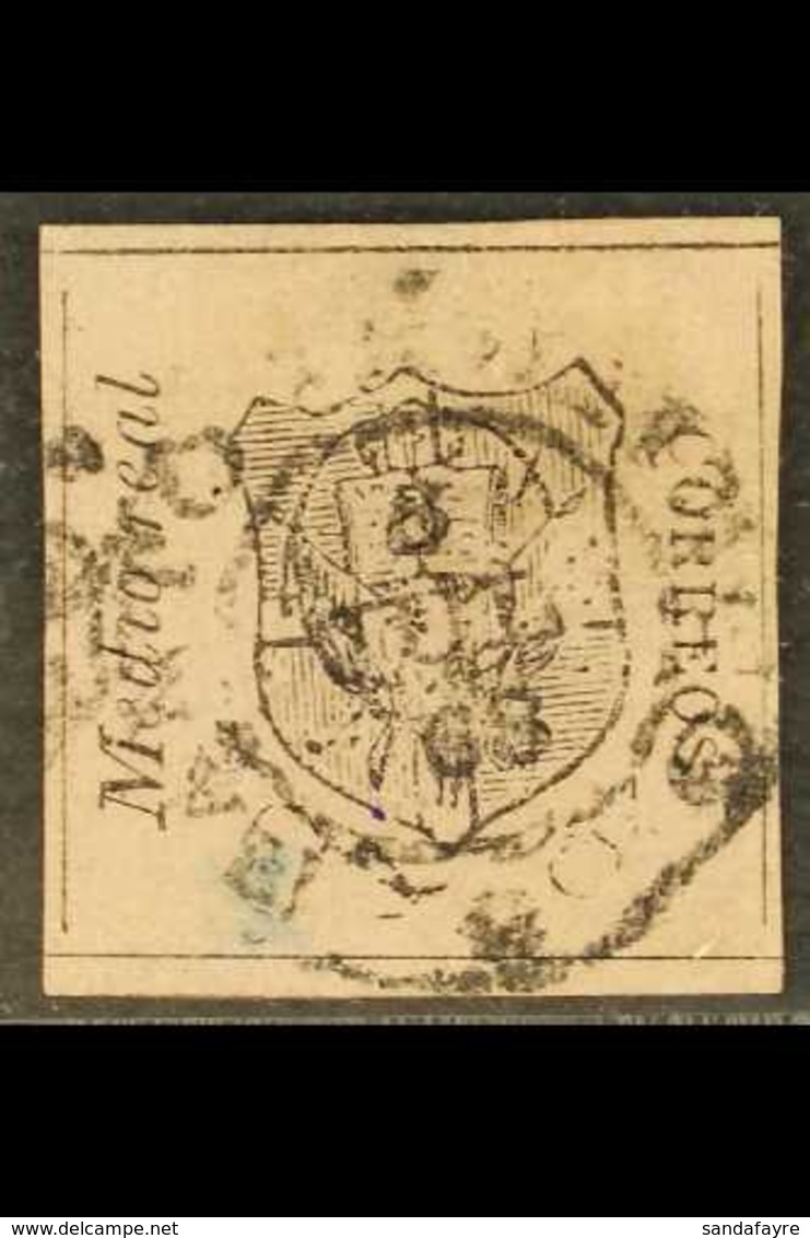 1865 ½r Black On Rose, Imperf, SG 1, Fine Used, Four Margins. For More Images, Please Visit Http://www.sandafayre.com/it - República Dominicana