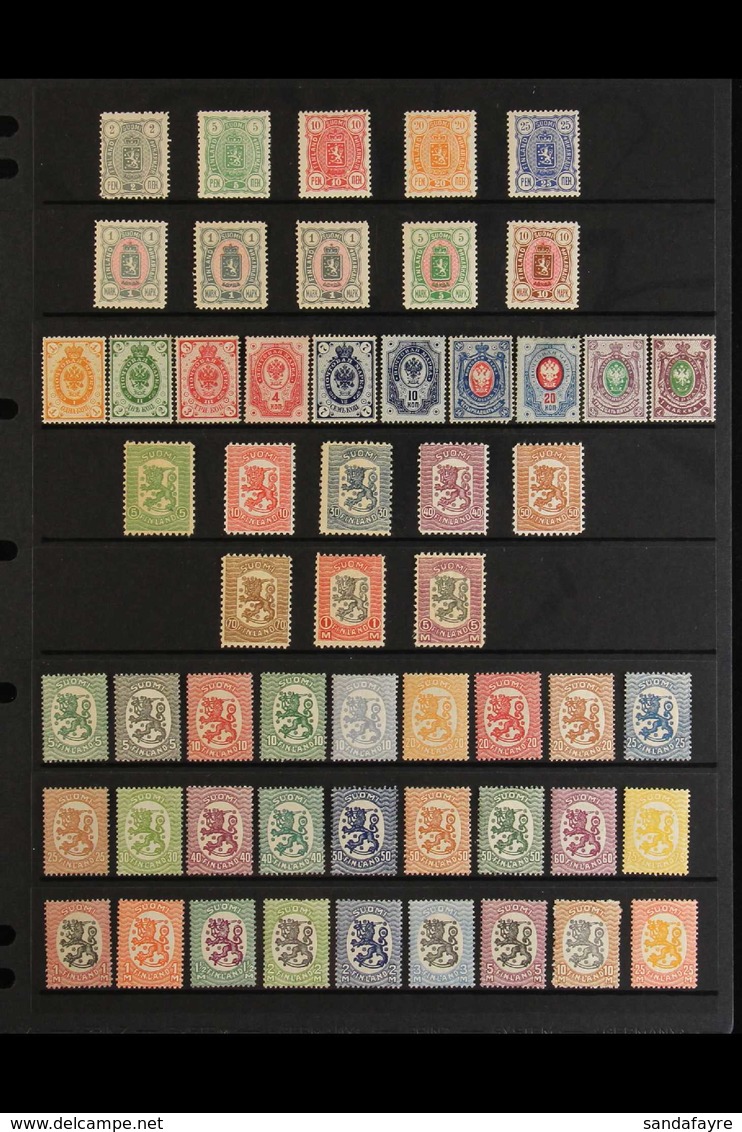 1889-1918 FINE MINT COLLECTION Presented On A Stock Page & Includes 1889-94 Vals To 1m (x3 Shades NHM), 5m & 10m, 1891 S - Otros & Sin Clasificación